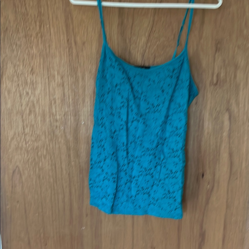 Teal Lace Women's Camisole Top